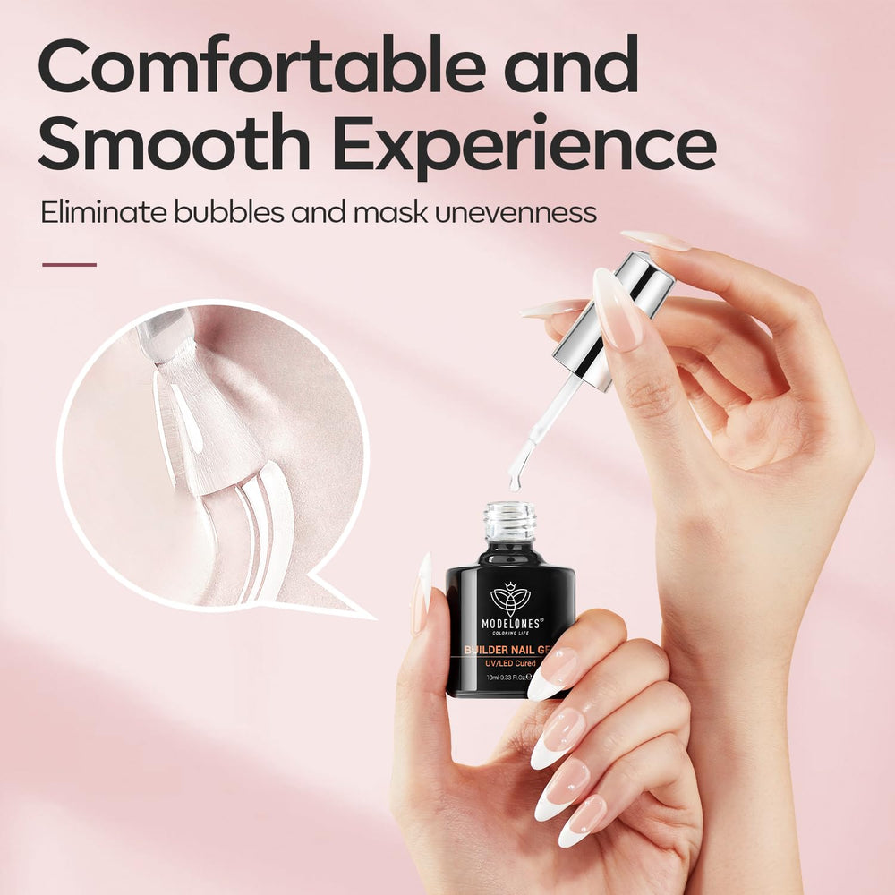 Modelones Builder Nail Gel prevents bubbles when cured
