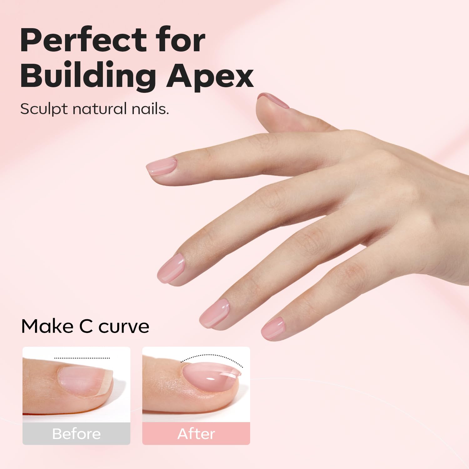 Modelones Builder Nail Gel pegado decoraciones: adhesión fiable para gemas y decoraciones.