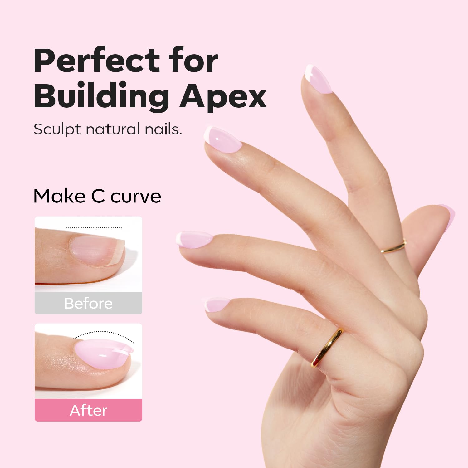 Modelones Builder Nail Gel: refuerzo de adherencia para mayor durabilidad.