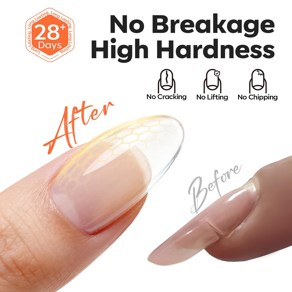 Modelones Builder Nail Gel resistencia prolongada para uñas fuertes durante semanas.