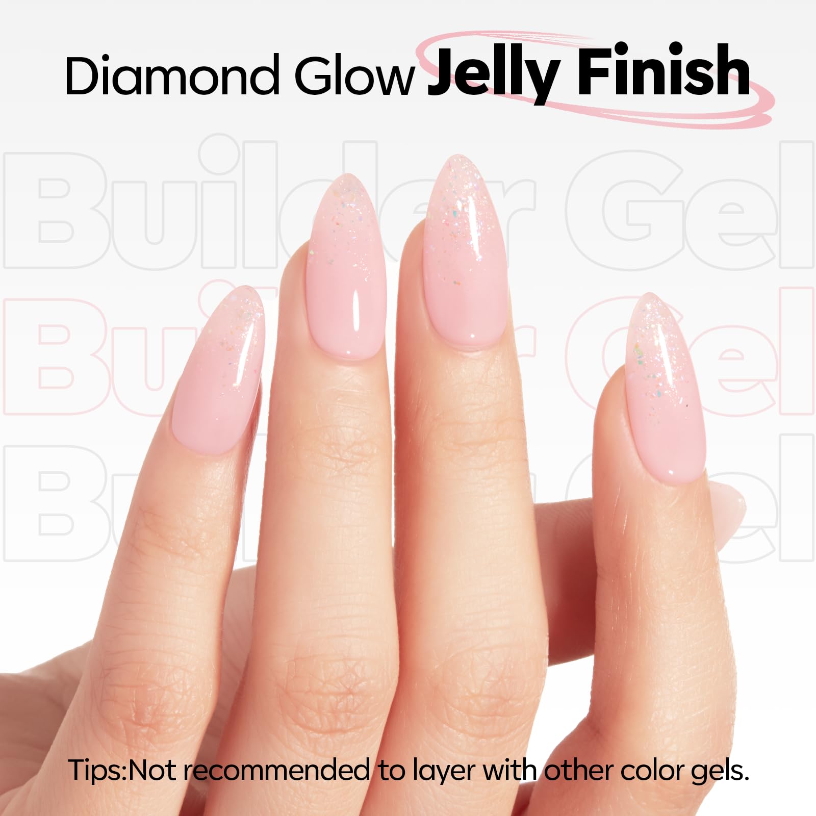 Self-leveling jelly texture spreads smoothly for even coverage with Modelones gel.