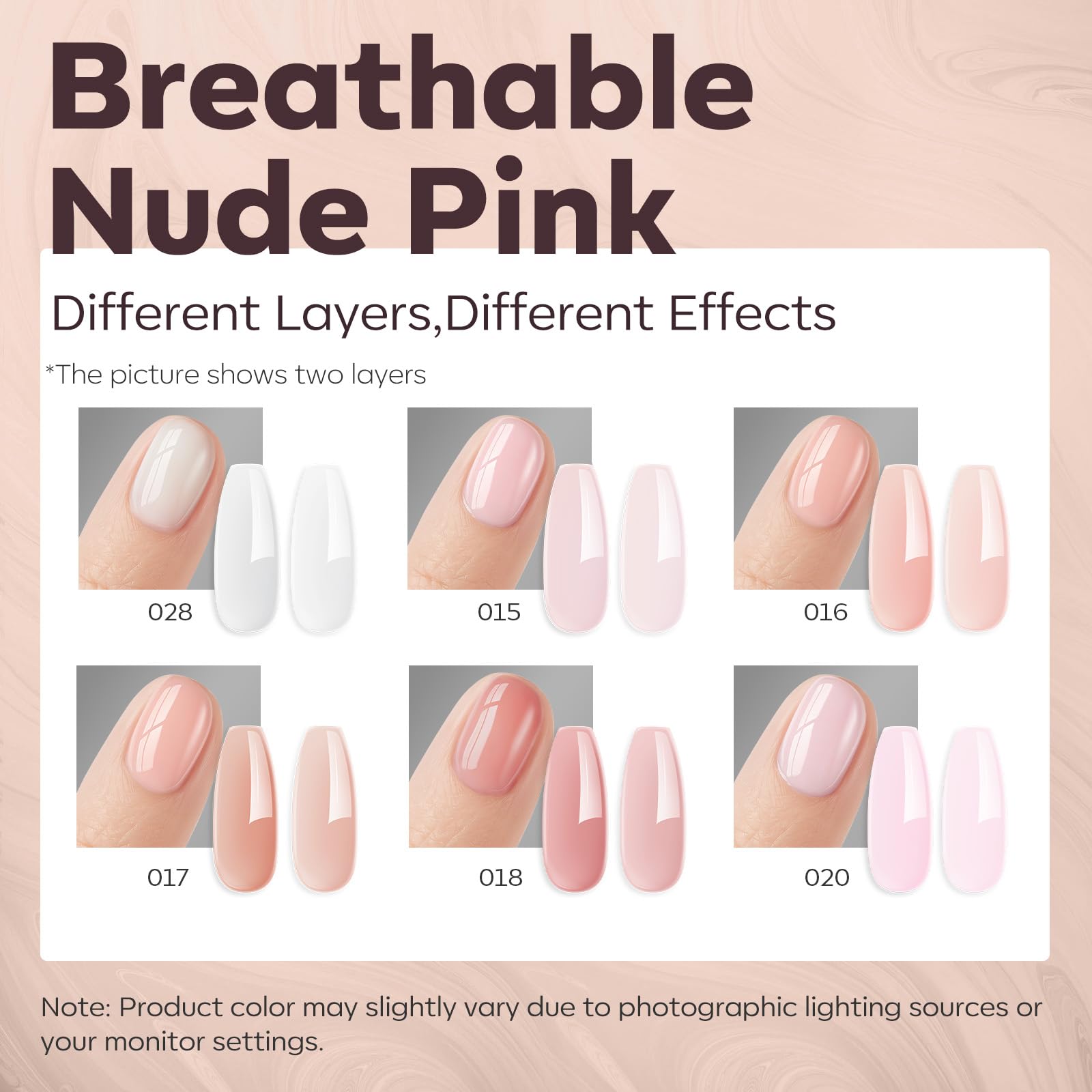 Modelones Builder Nail Gel Set: colores Nude Pink para acabado elegante