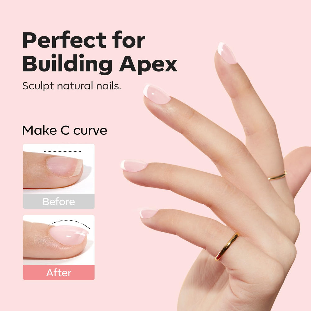 Modelones Builder Nail Gel doubles as a strengthening overlay for natural nails.
