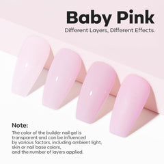 Modelones Builder Nail Gel: textura autonivelante para una base suave.