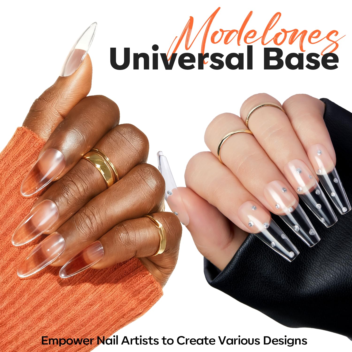 Modelones Builder Nail Gel uso DIY creativo para diseños en 3D.