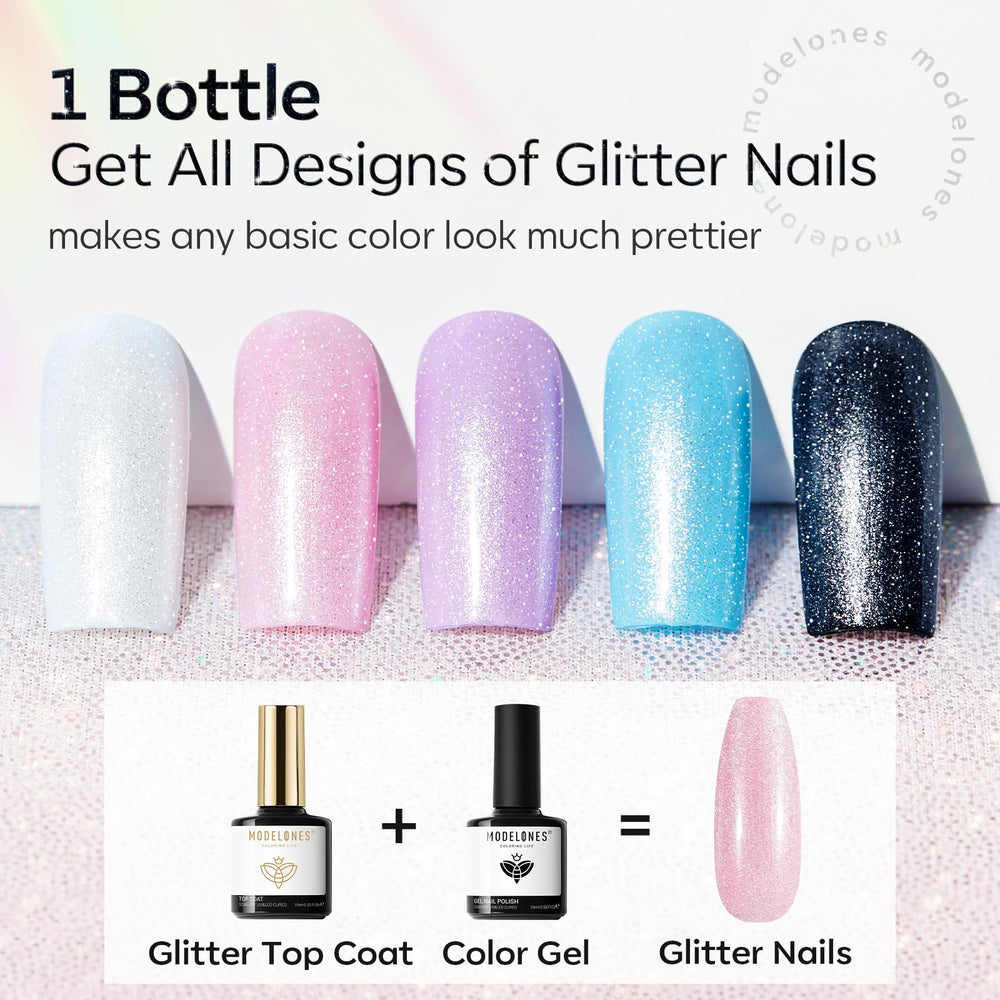 Modelones brillo perlado: efecto nacarado para uñas brillantes.