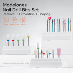 Modelones ceramic nail file bits close-up for smooth filing.