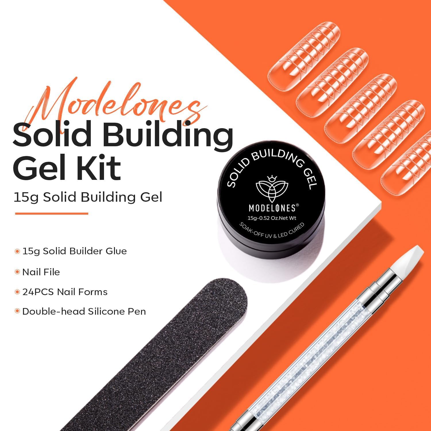 Modelones chrome powder blending with gel for shiny nail art results.