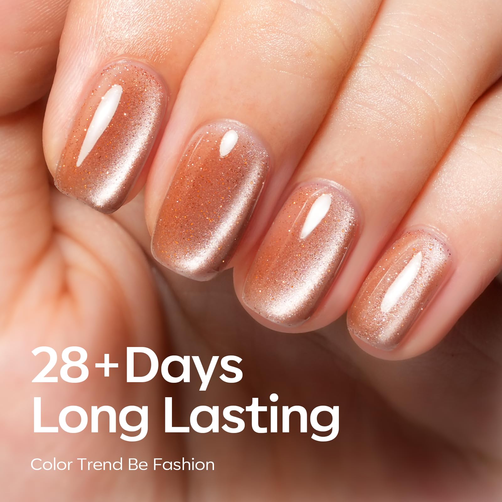 Modelones color window closeup shows exact shade for precise at-home manicures.