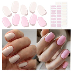 Modelones pegatinas uñas gel semicurado, conjunto de 64 piezas para una manicura rápida en casa