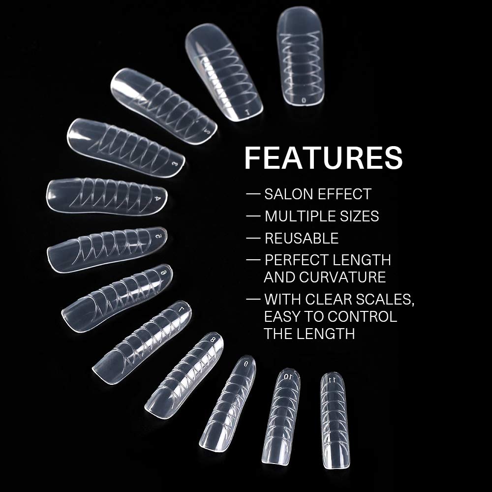 Modelones curved and straight scales on forms for flexible length choices