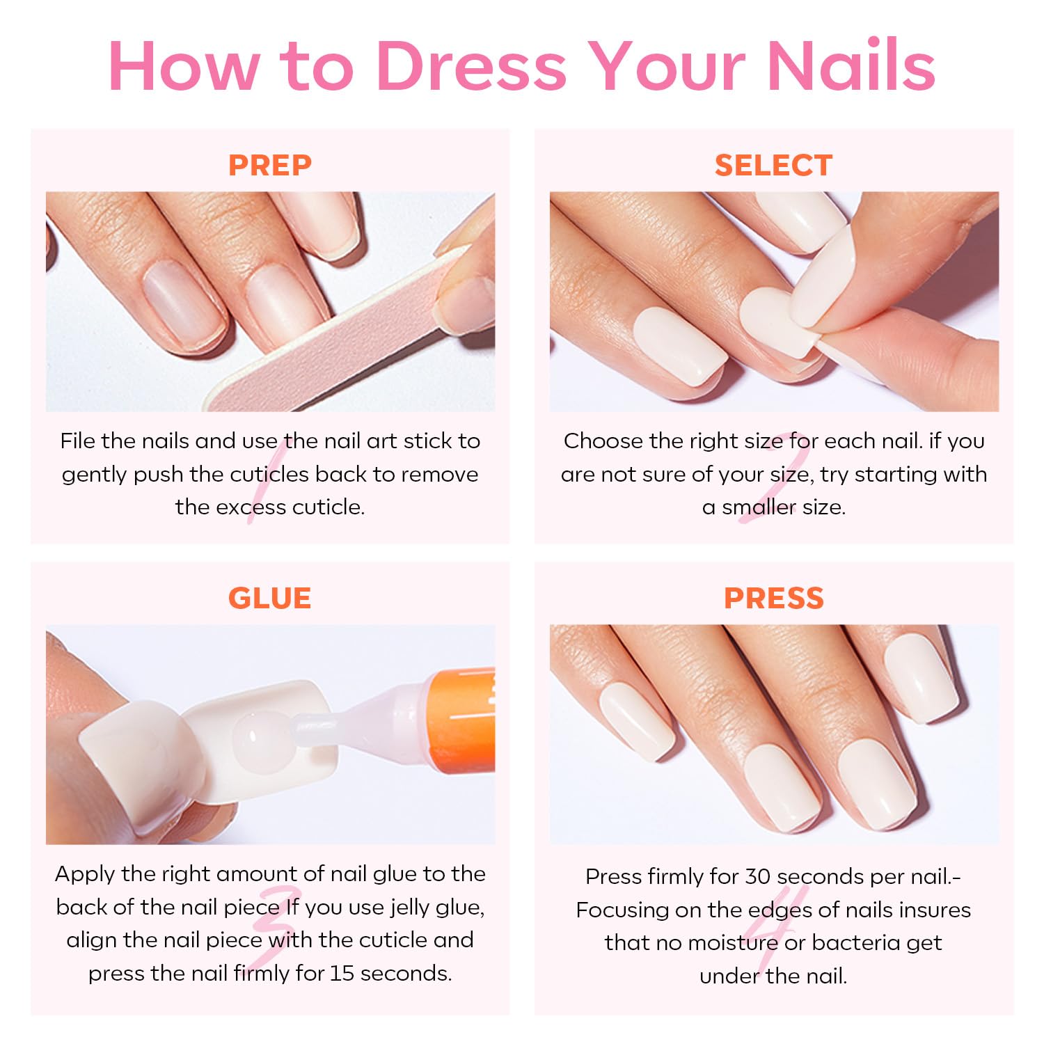 Modelones cuticle stick enables clean edges for flawless prep