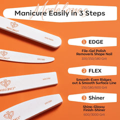 Modelones double-side grit files for fast contouring and surface refining.
