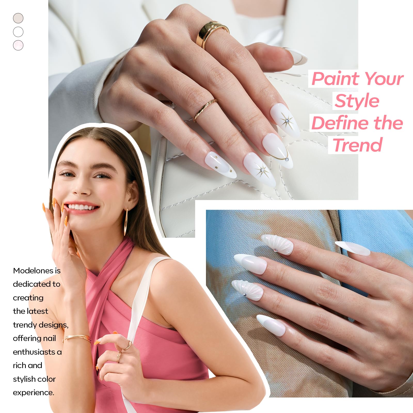 Uñas Modelones con durabilidad de 28 días sin burbujas