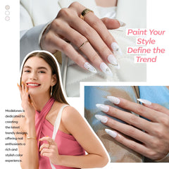 Uñas Modelones con durabilidad de 28 días sin burbujas