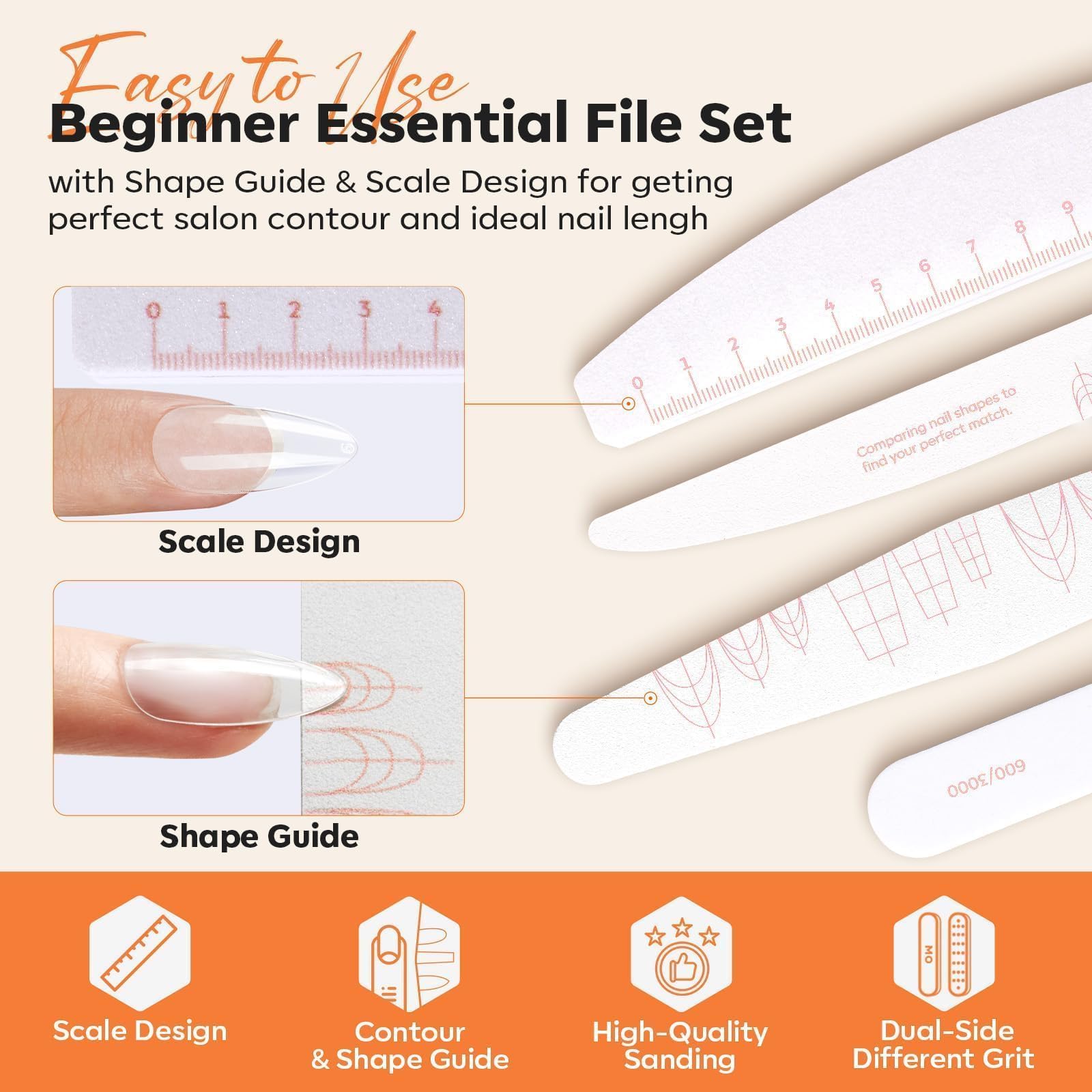 Durable Modelones nail buffer minimizes shedding during use.