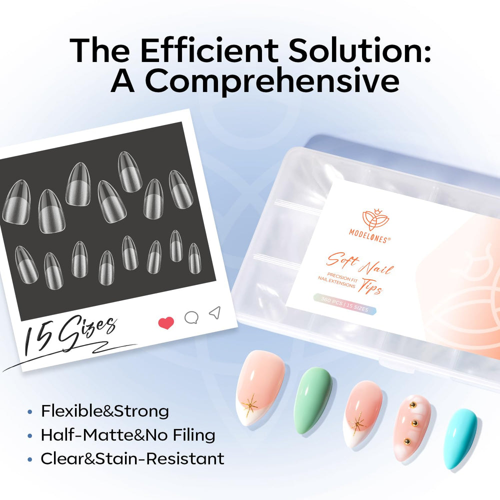 Modelones easy-application for home or salon use with gel systems.