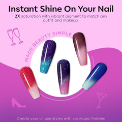 Modelones: esmalte cambio-color aplicación-doble-capas para acabado suave