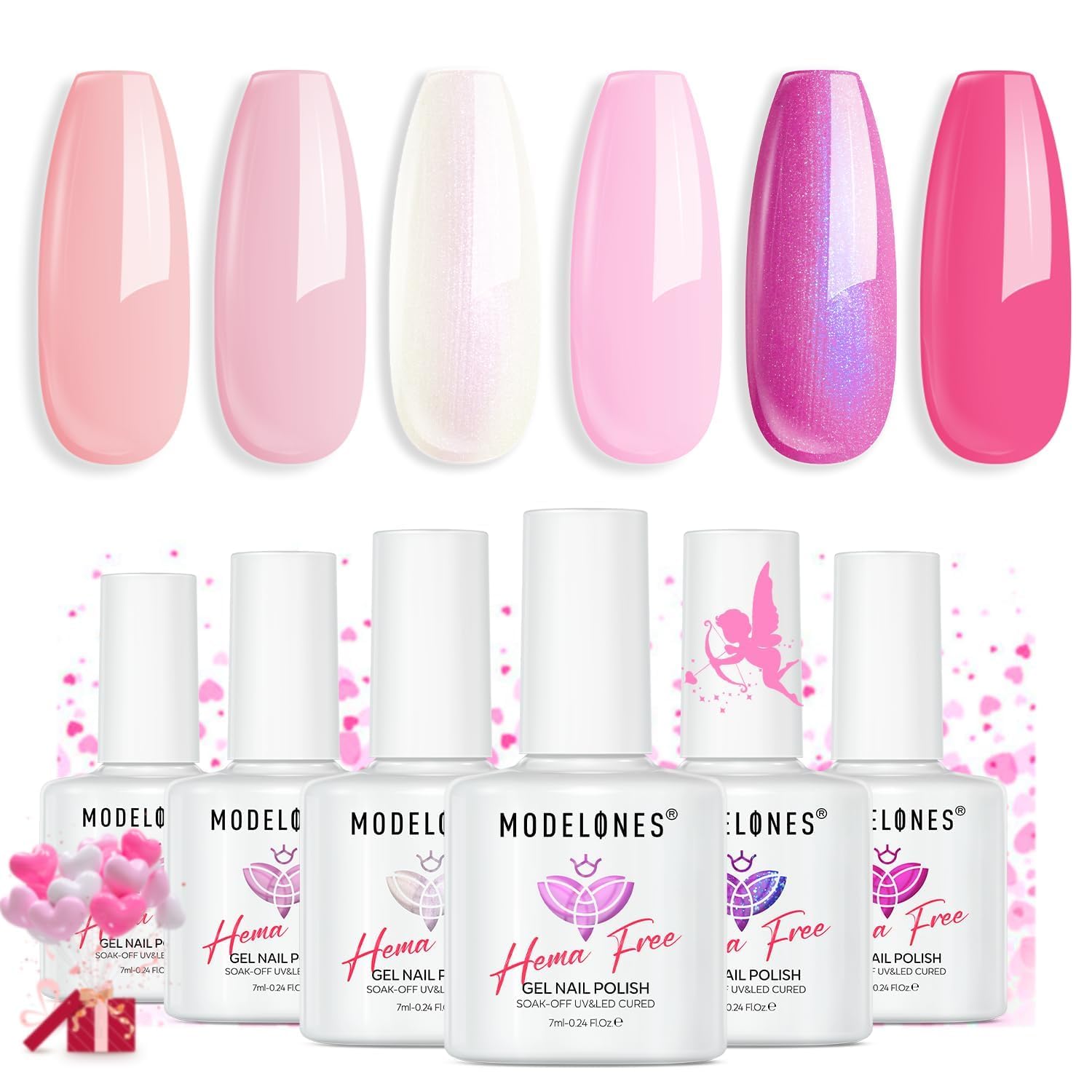Modelones esmalte gel Brillo Duradero: acabado brillante que dura semanas.