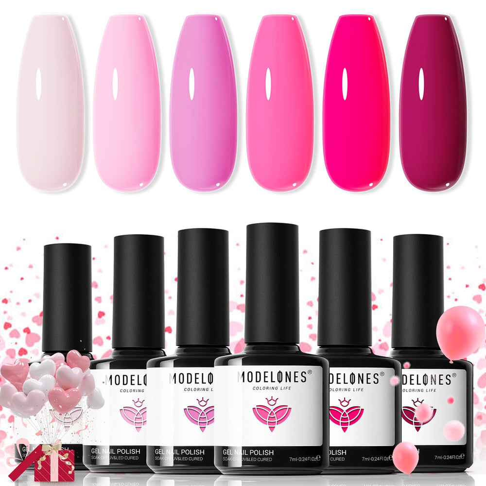 Modelones kit regalo esmalte gel, regalo perfecto para manicura casera
