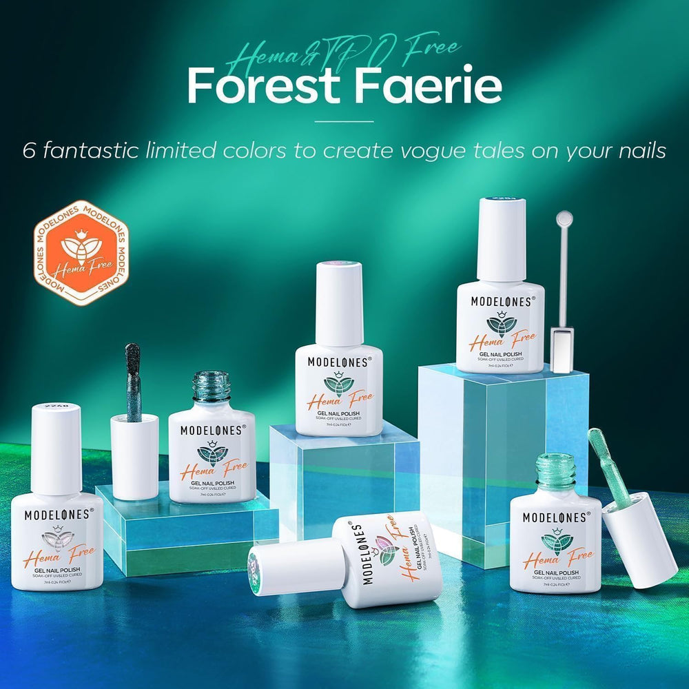 Esmalte holográfico azul de Modelones añade brillo y destellos