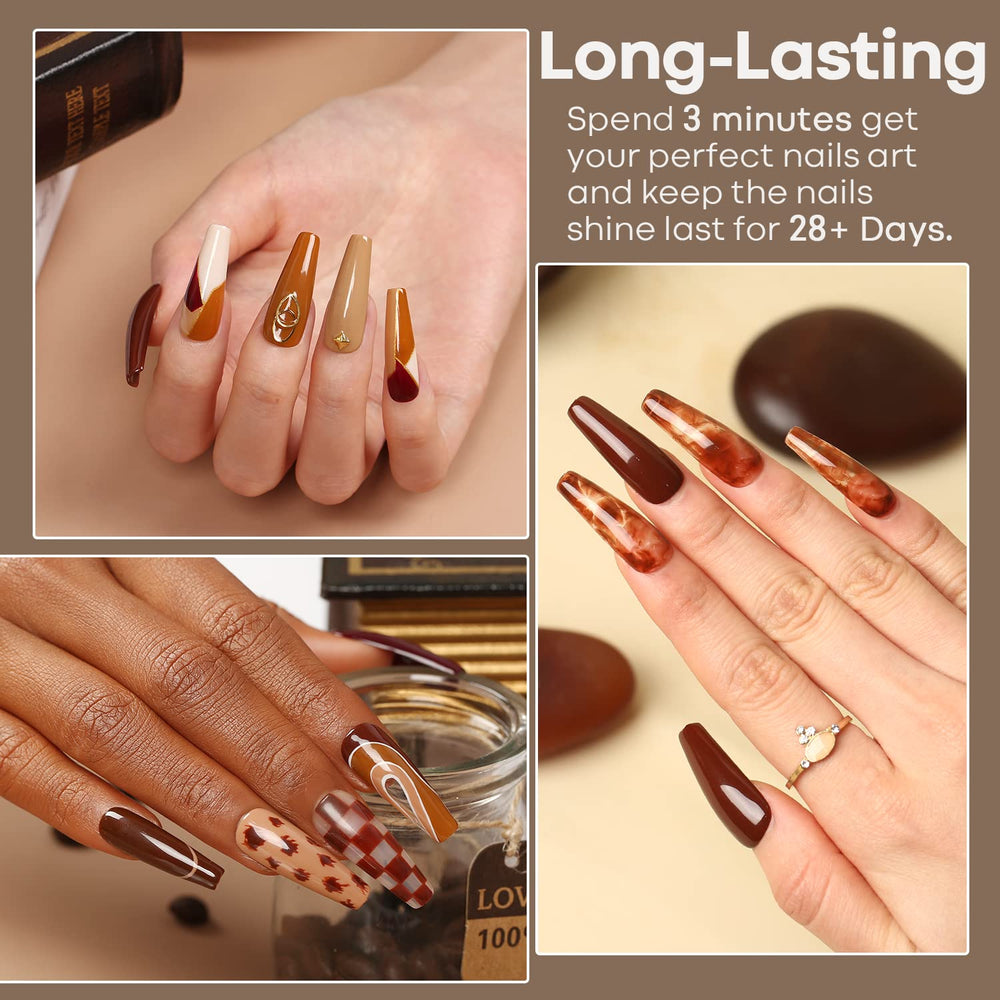 Modelones esmalte gel khaki tono piel, suave cobertura para uñas elegantes