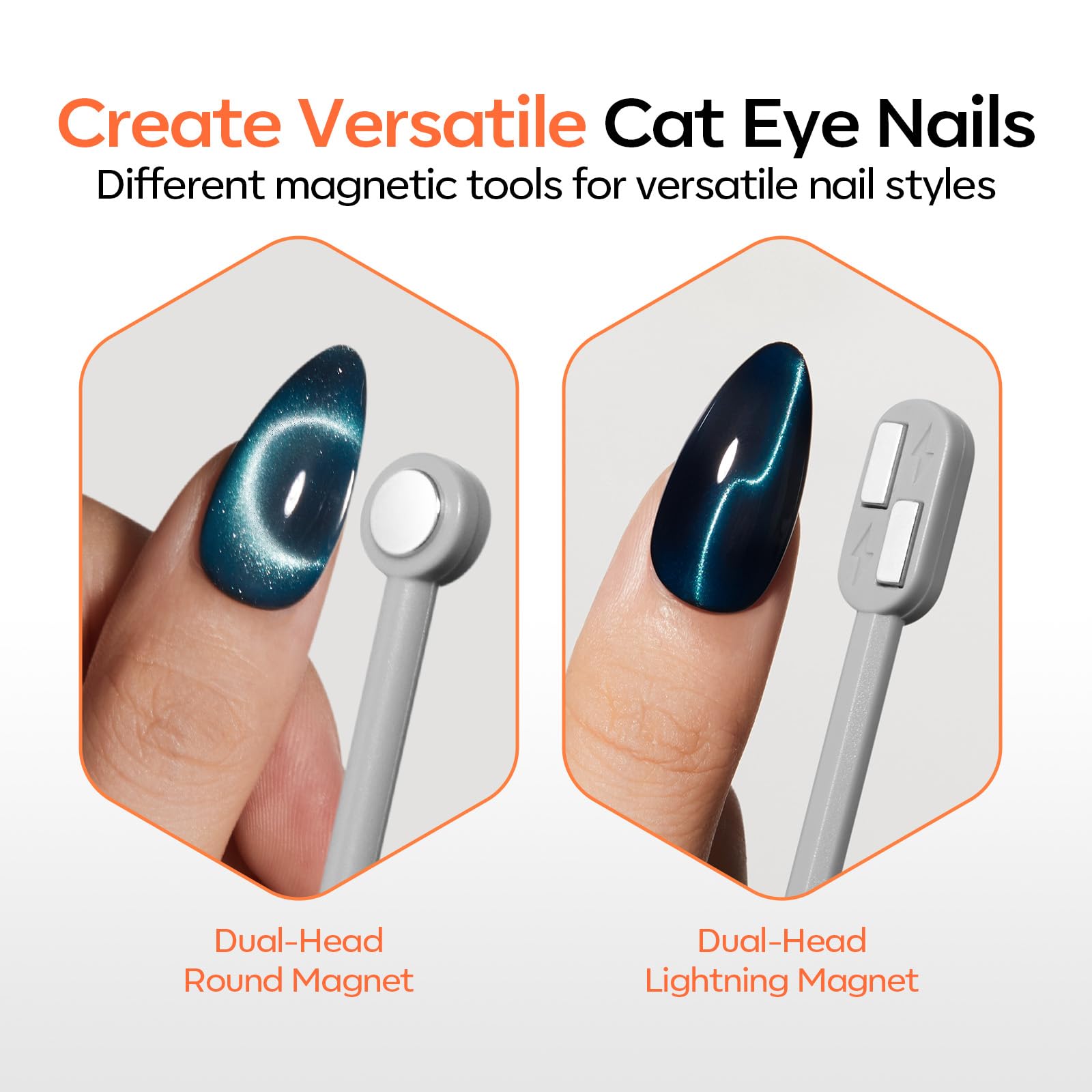 Modelones esmalte rosa iridiscente, añade tono elegante para el efecto ojo de gato