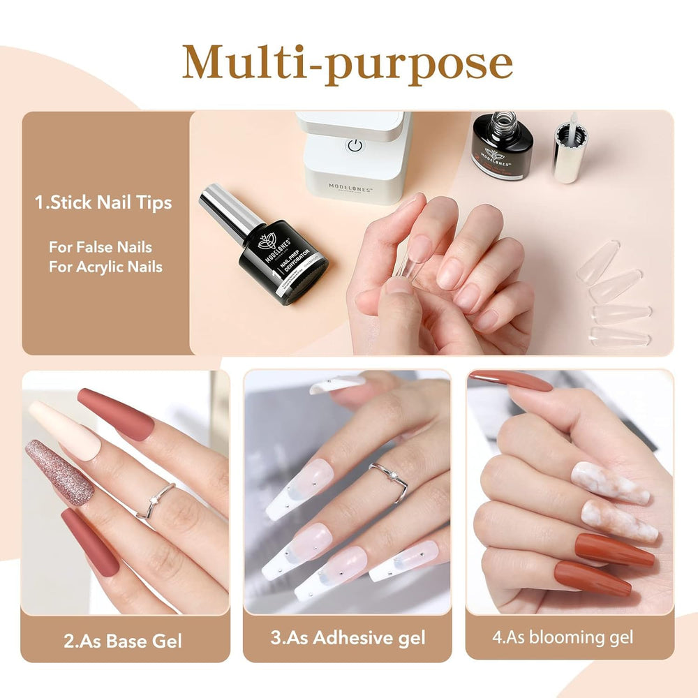 Modelones extensión de gel para uñas, ideal para casa o salón profesional.