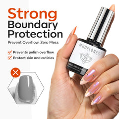 Modelones fast-drying cuticle guard with quick 30-second dry time.