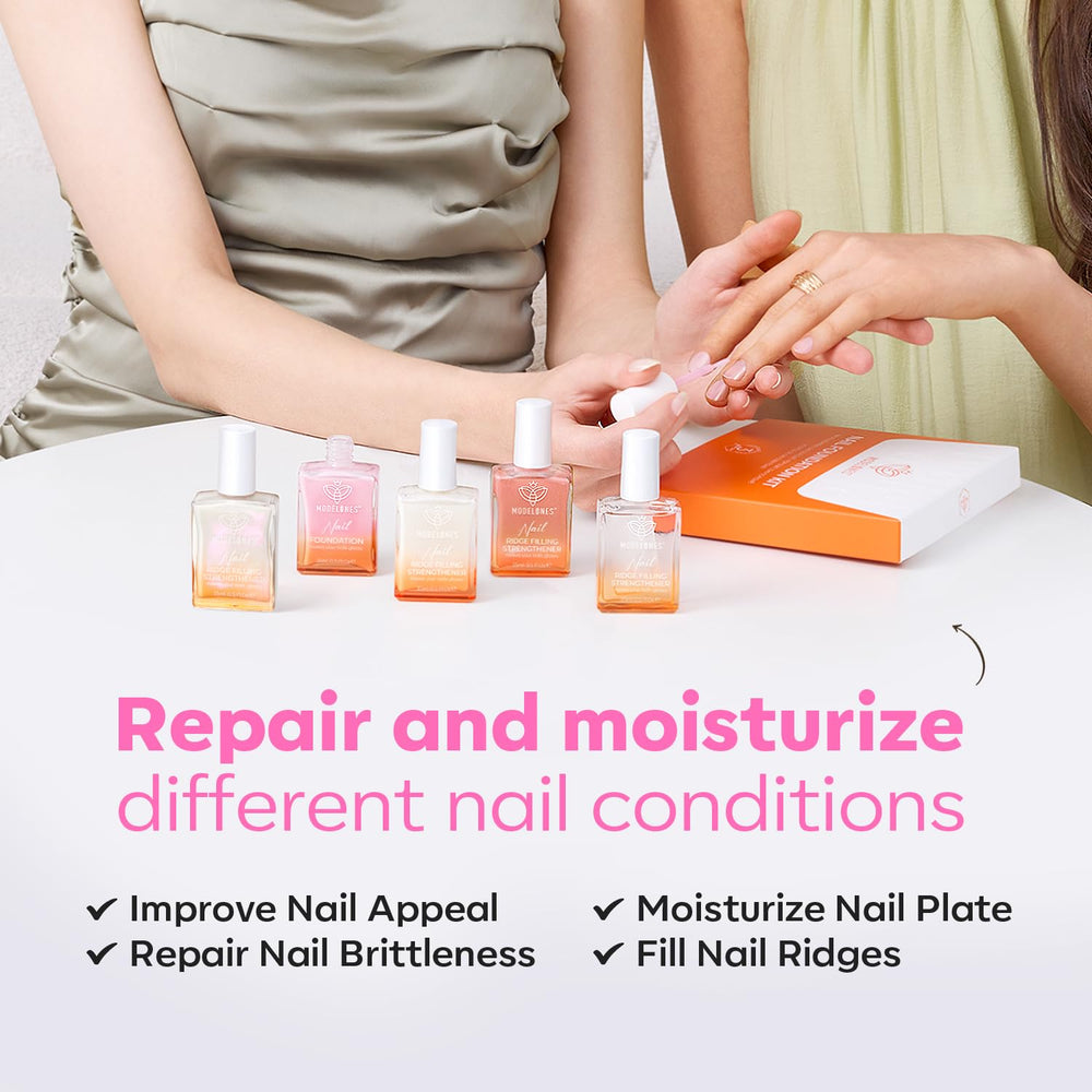 Modelones fast-drying tips illustration showing quick-care steps.
