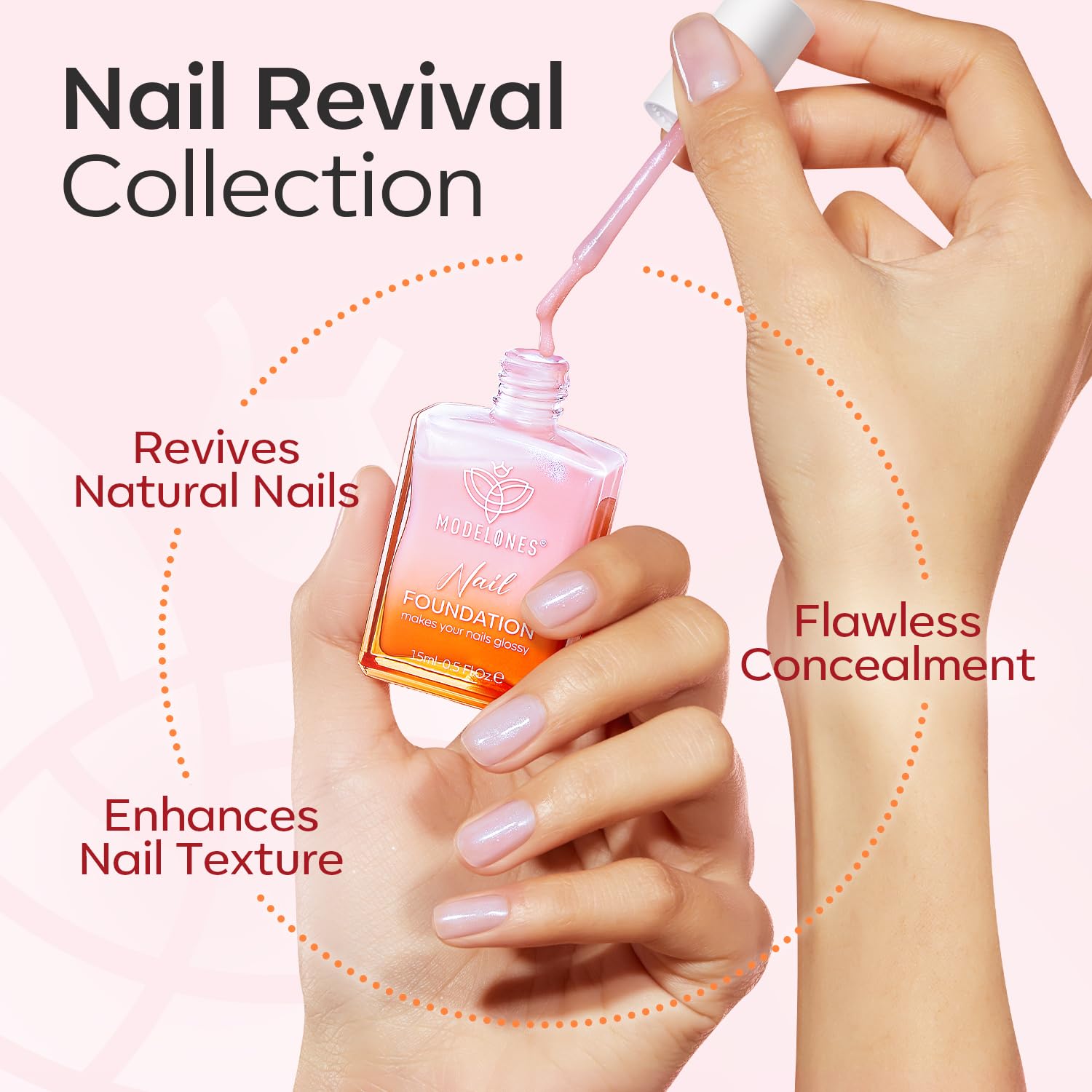 Modelones fórmula segura con ingredientes naturales para uñas sanas.