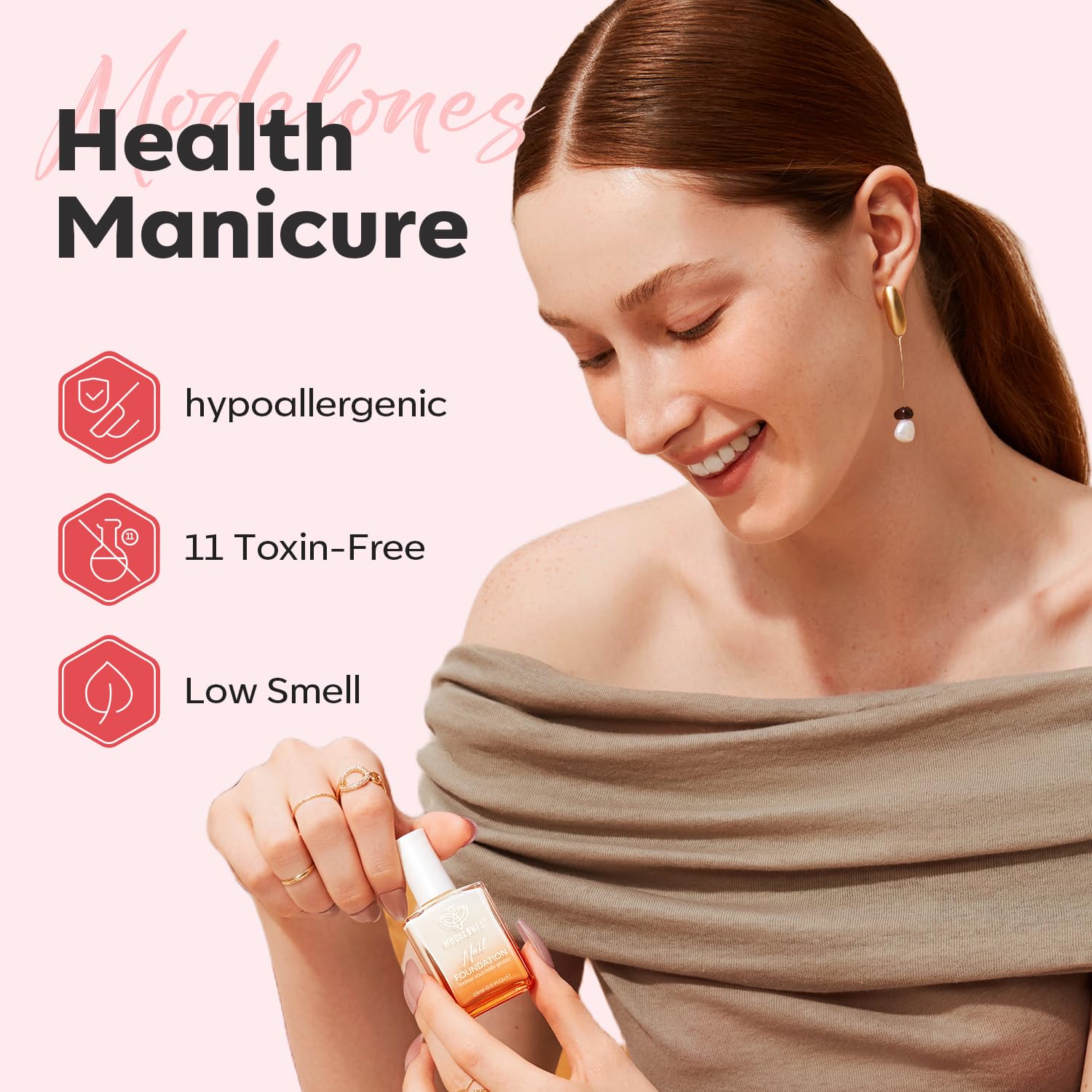 Modelones fórmula segura; ingredientes naturales para uñas sanas.