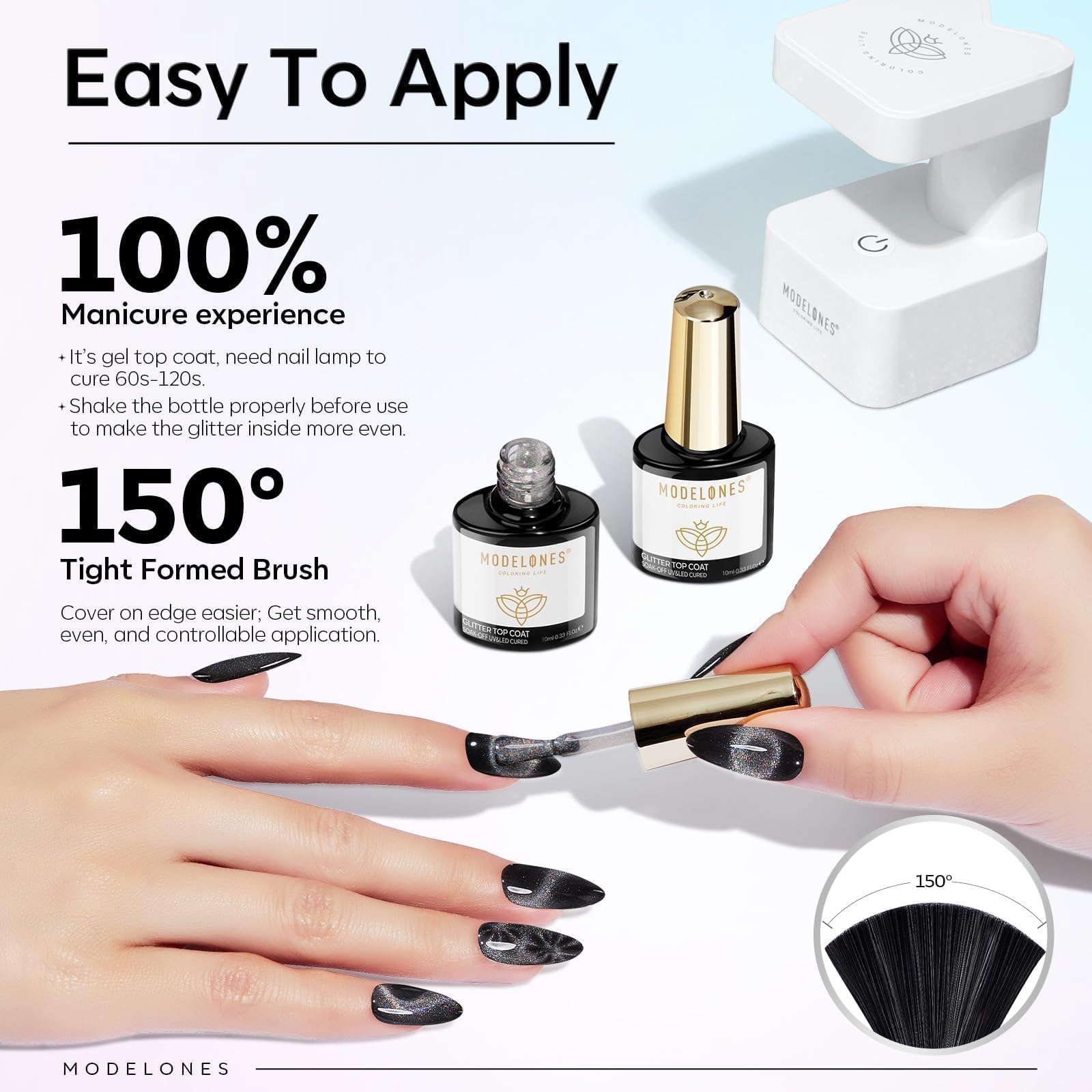 Modelones ideal para manicura en casa con aplicación sencilla.