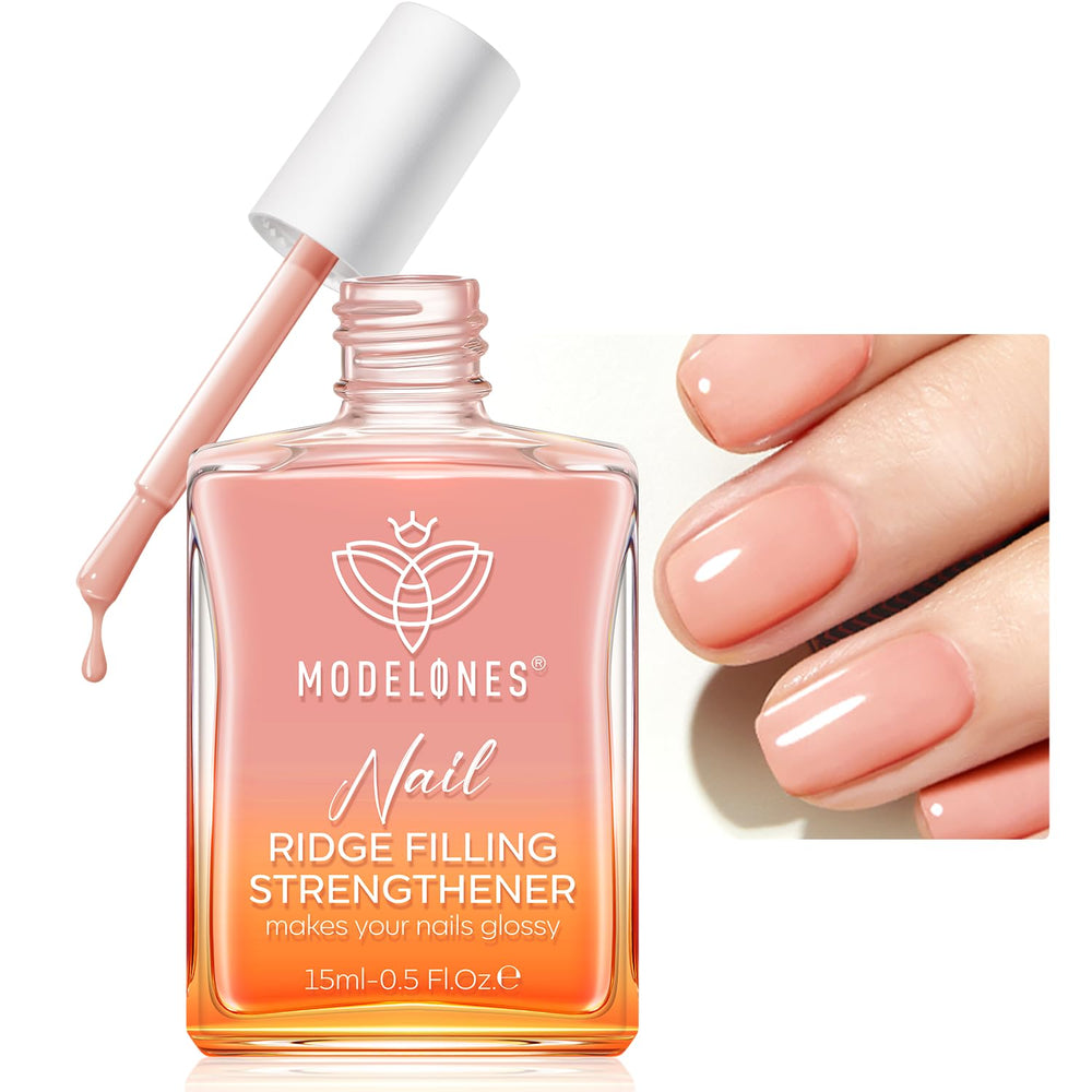Modelones fortaleza de uñas, botella para protección diaria de uñas débiles.