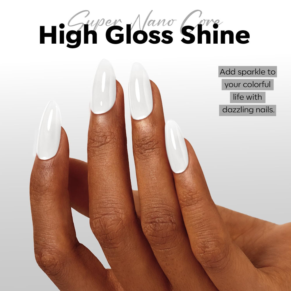 Modelones French tip look using Milky White jelly polish
