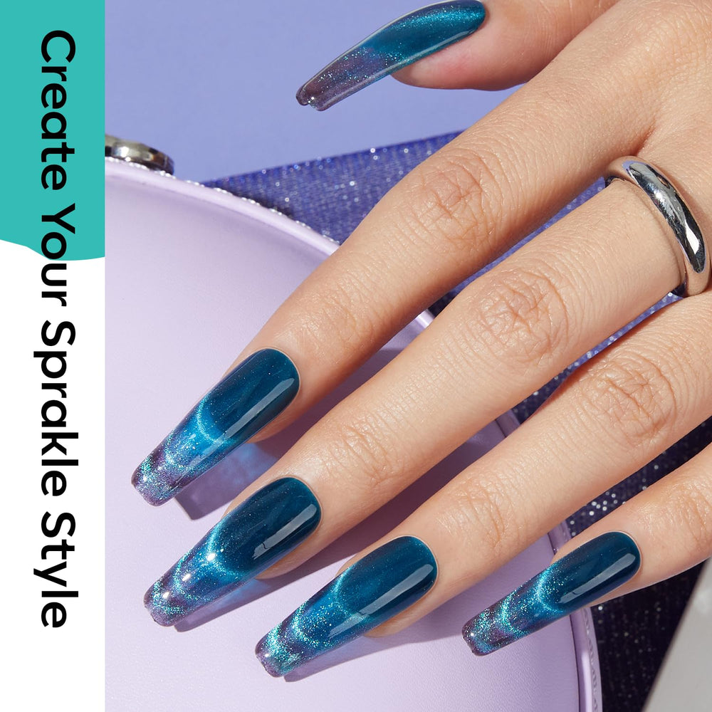 Modelones galaxy series polish delivers starry shimmer even in low light.