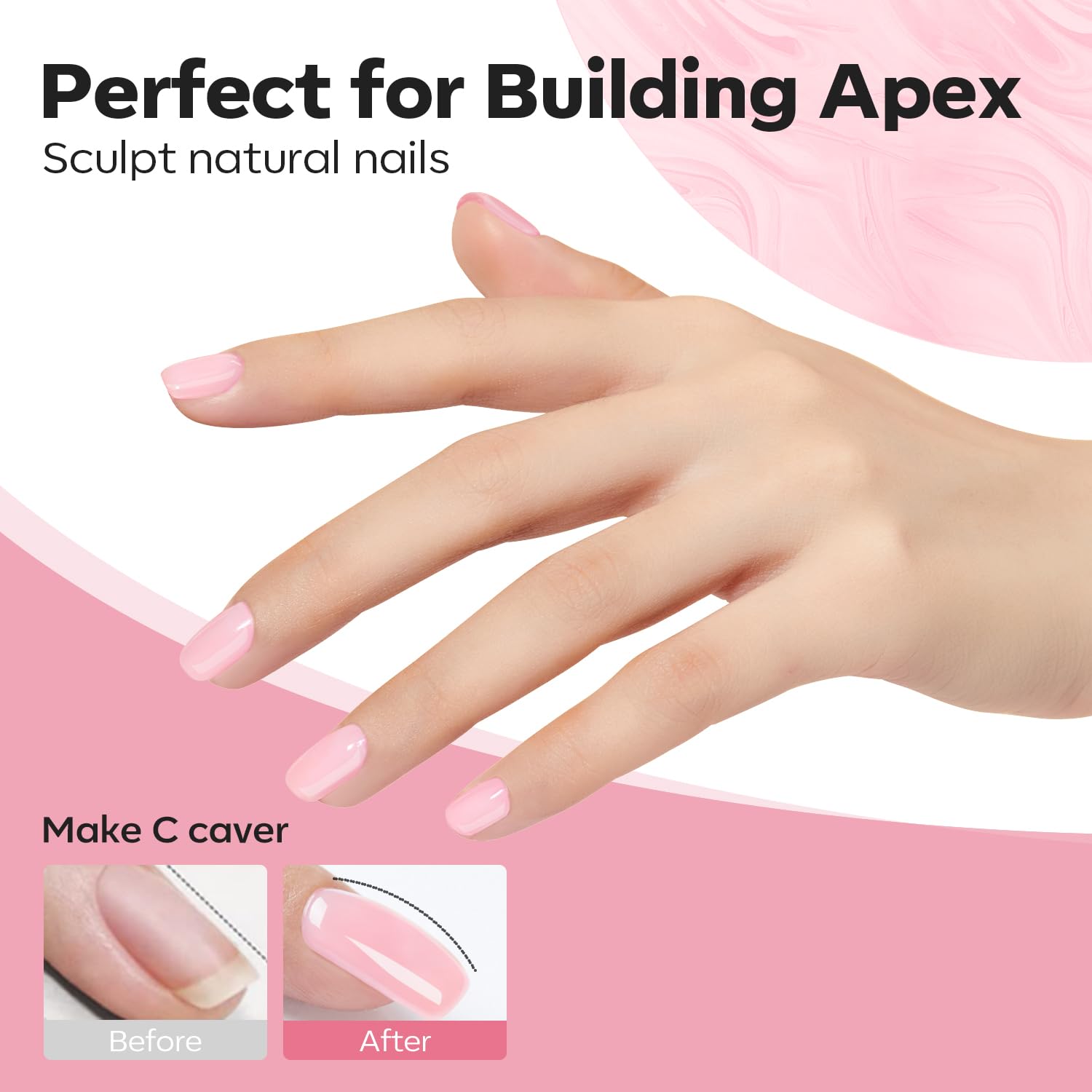Modelones gel builder dar forma uñas perfiladas