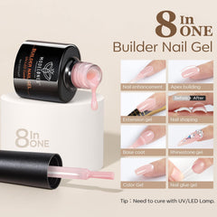 Modelones gel tono rosado natural para manicura suave