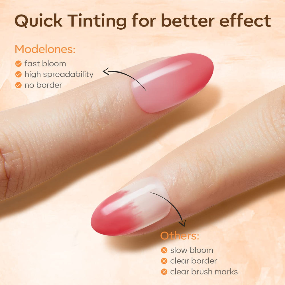 Modelones gel floración para realzar detalles con pincel fino