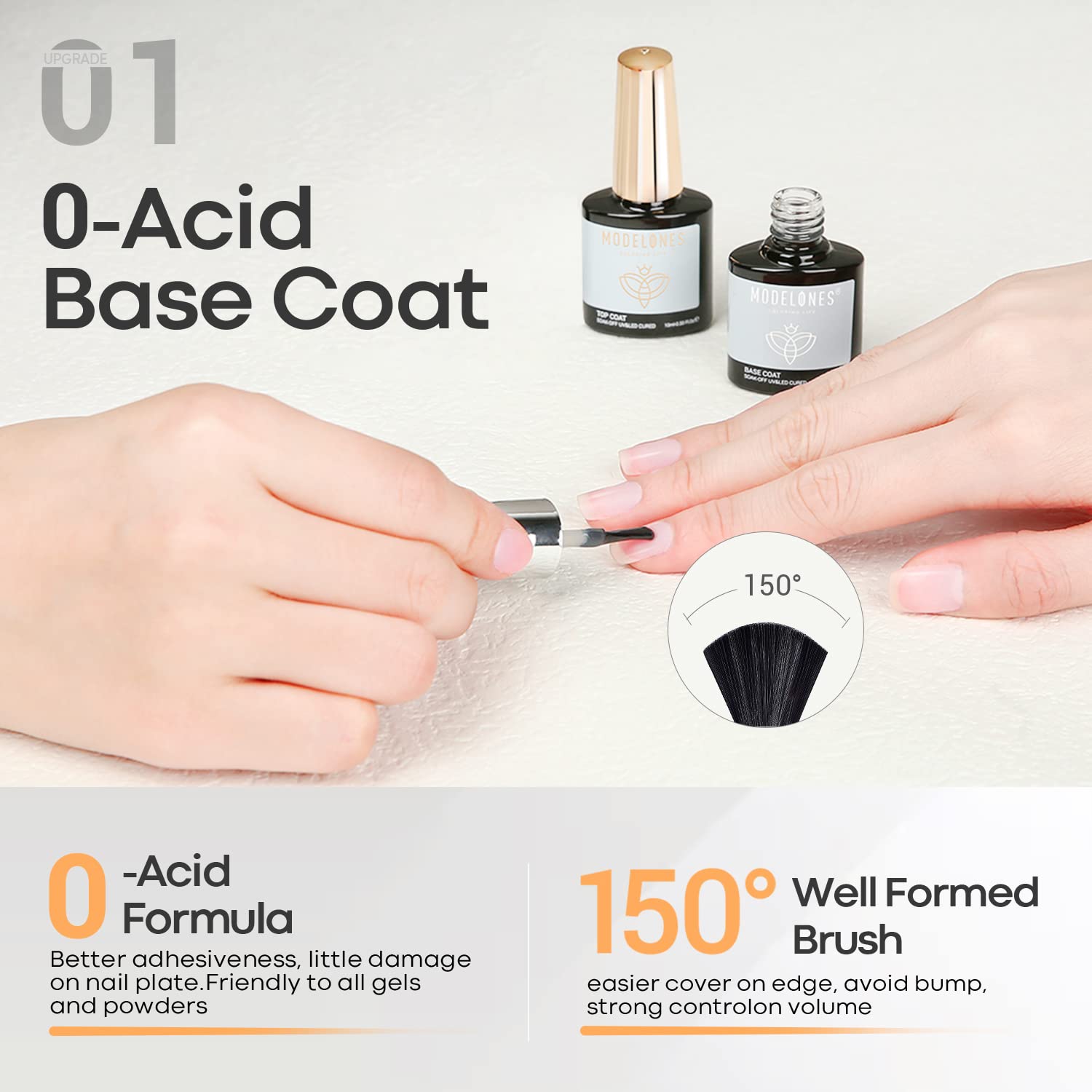 Modelones gel nail polish bottle ideal for easy at-home gel nails.