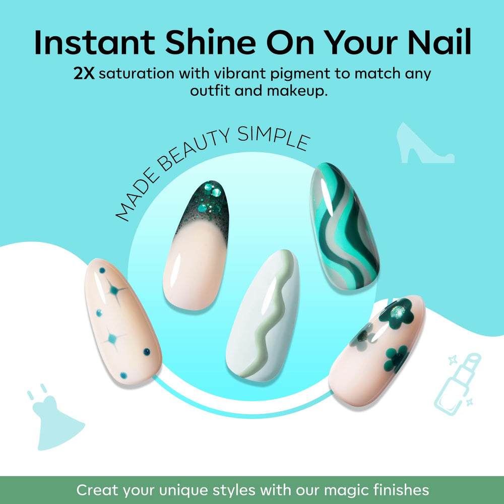 Modelones gel gris-azulado suave para manicura profesional en casa