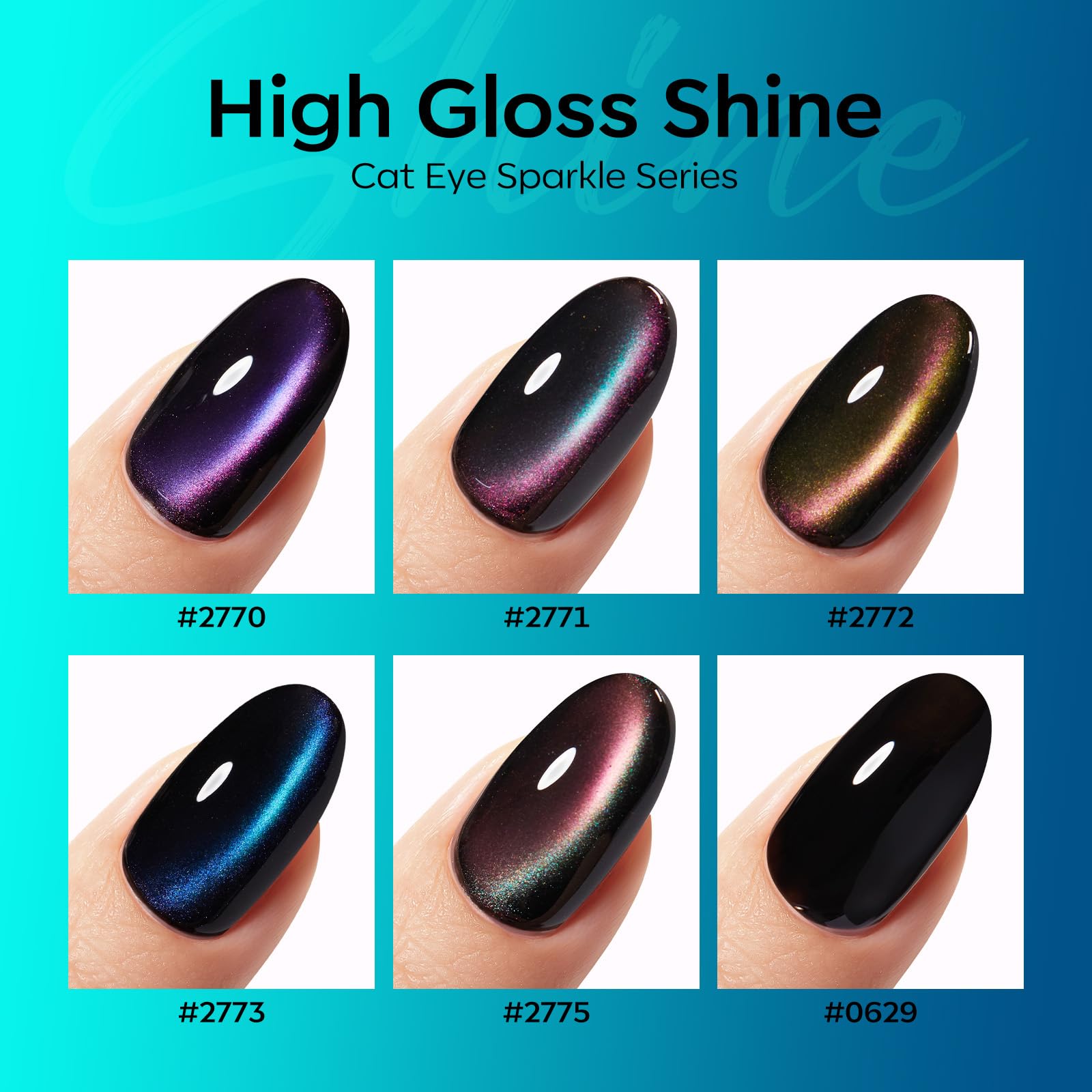 Modelones gel ojo de gato amarillo ofrece brillo cálido para uñas brillantes.