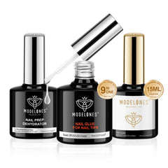 Modelones gel pegamento 9 en 1 para extensión rápida de uñas.