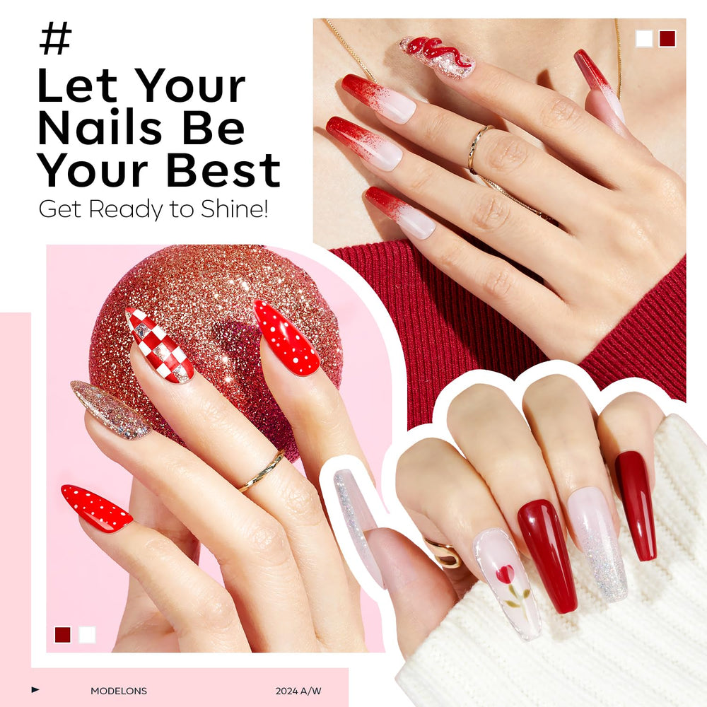 Modelones glitter champagne polish bottle adds festive sparkle for celebrations.