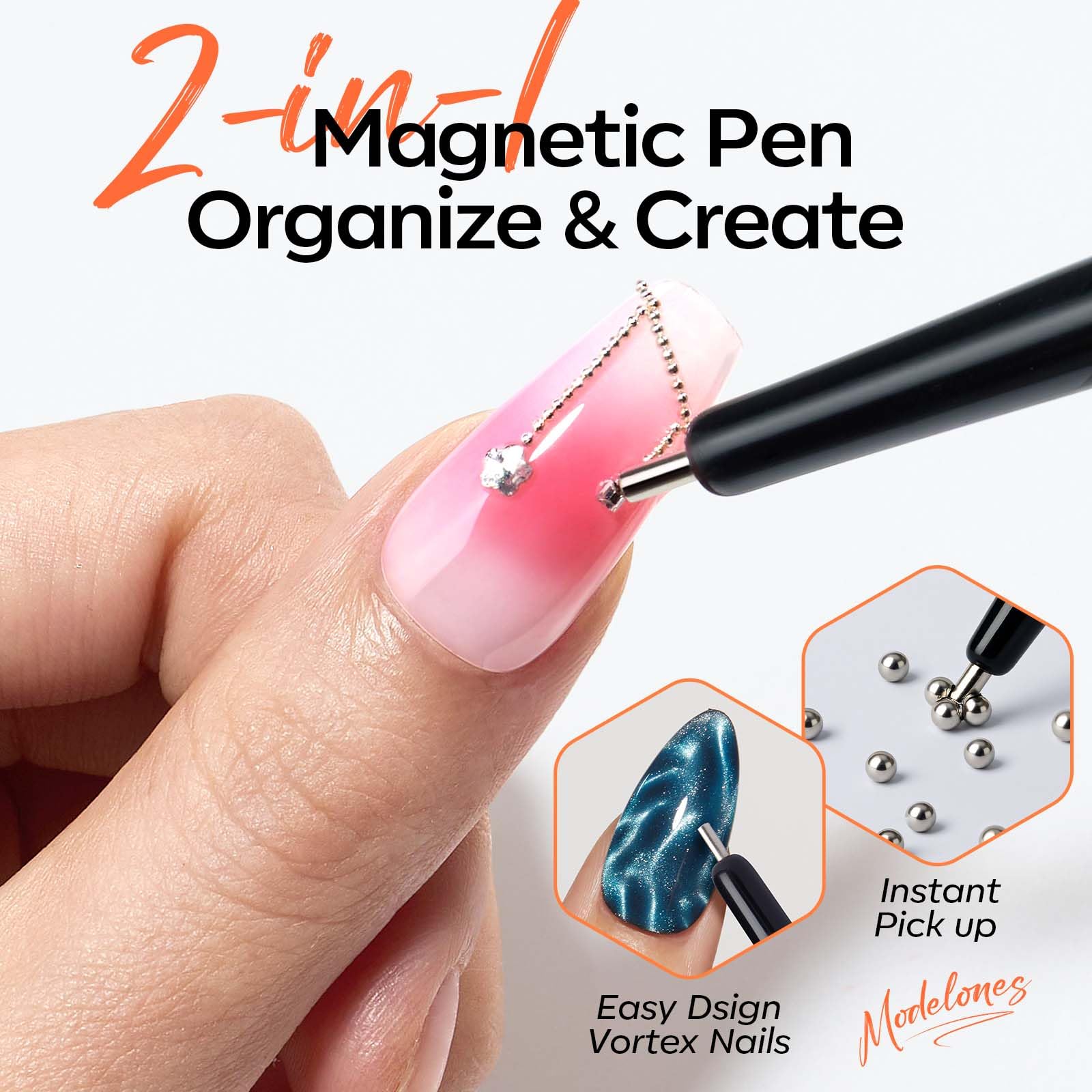 Modelones guía en forma Y, ayuda a crear patrones precisos en uñas