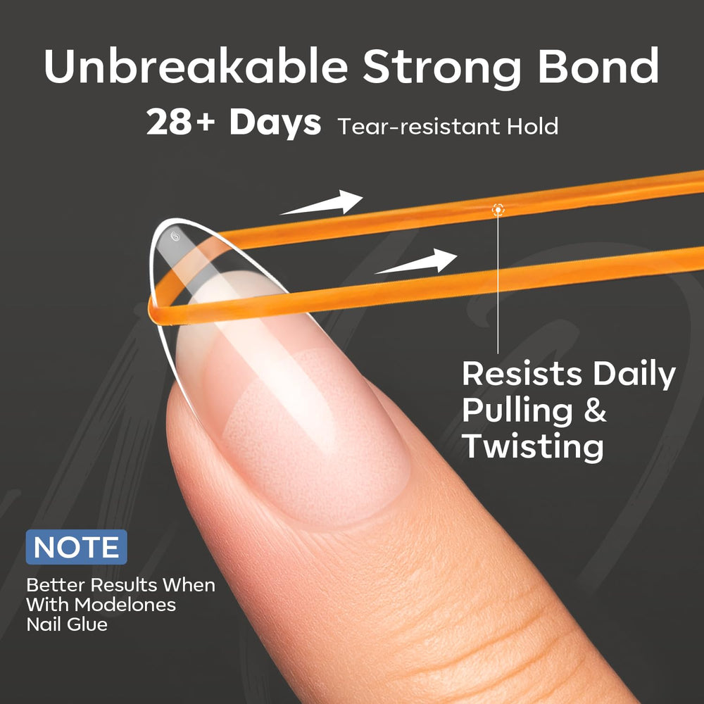 Modelones half-matte texture close-up highlights improved grip and adhesion.