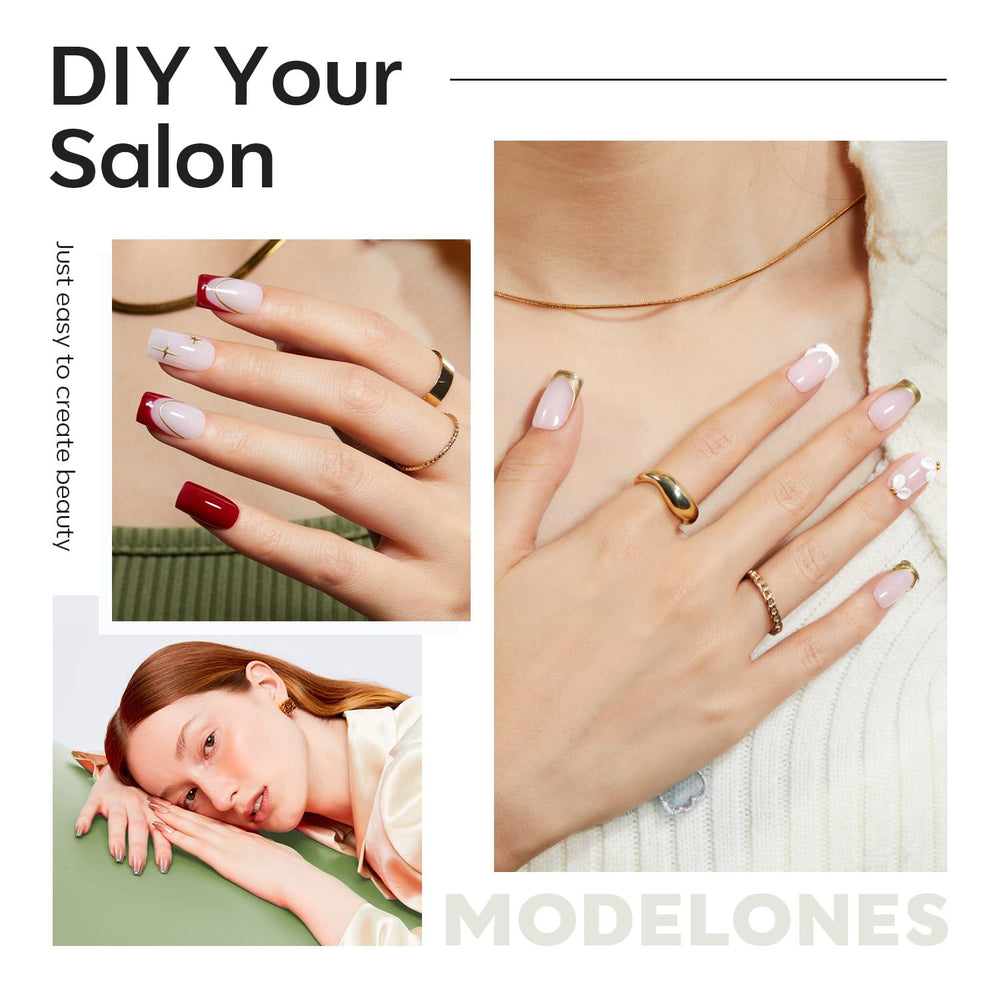 Modelones half-matte texture provides better grip for secure application.