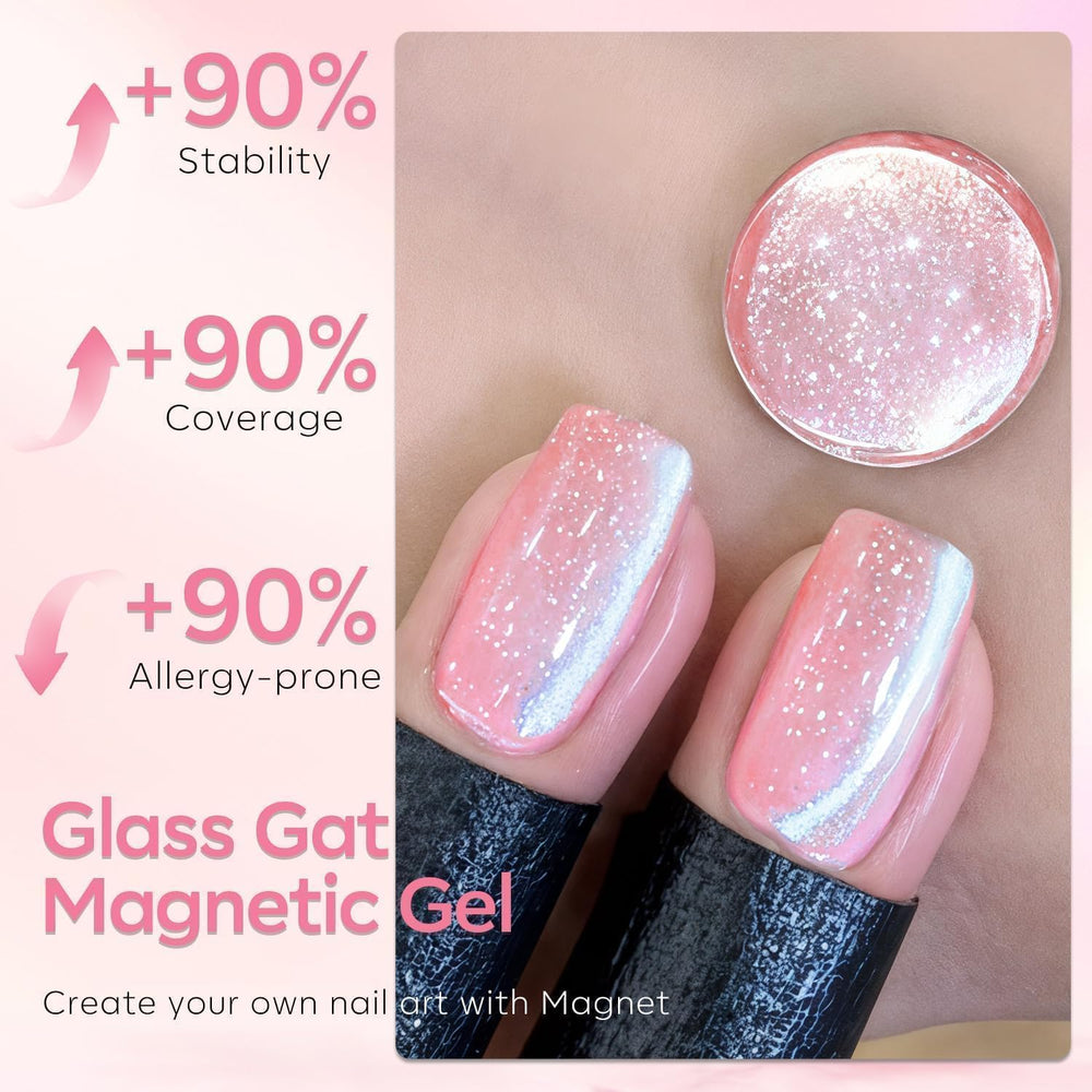Modelones Heart Cat Eye LED-curing formula supports durable, smooth application.