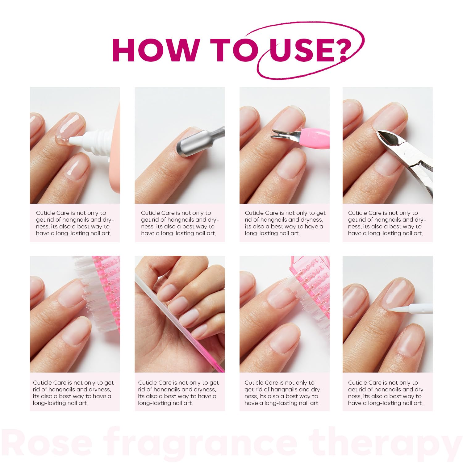 Modelones Kit de herramientas de manicura para cuidado en casa.