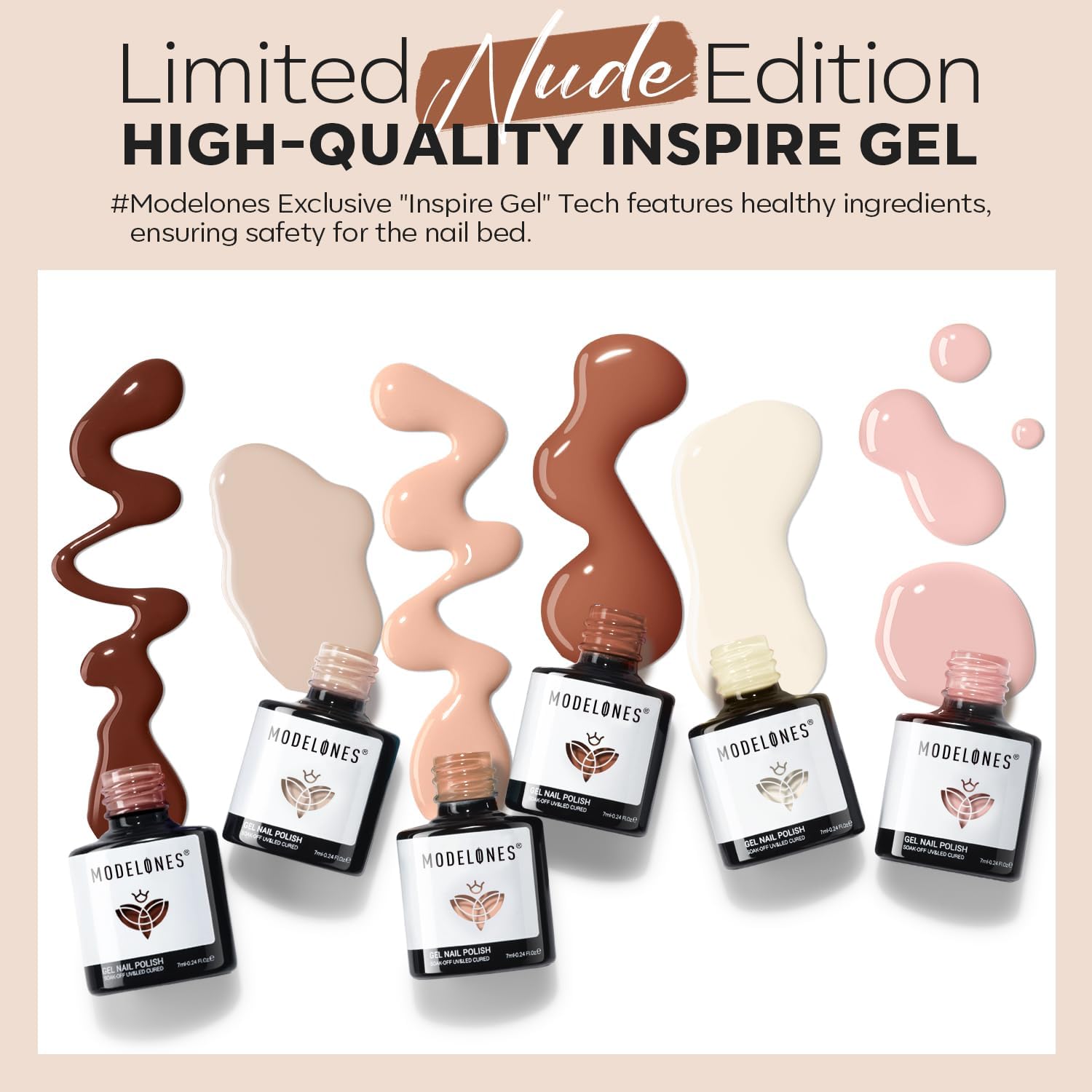 Modelones Inspire Gel muestra tecnología para uñas lisas y duraderas